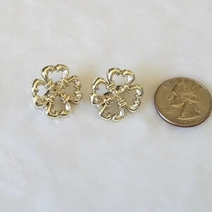 Vintage Sarah Coventry Celtic‎ Silvertone Clip On Earrings